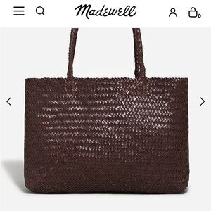 Madewell Handwoven Leather Tote